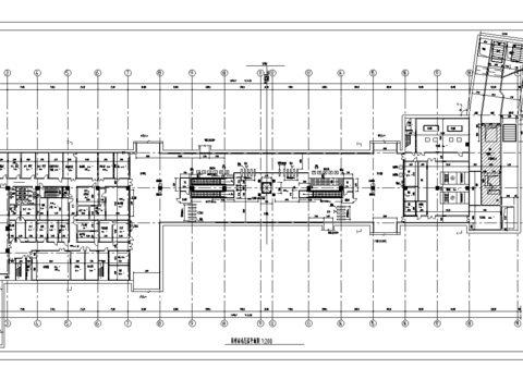  地鐵平面建筑cad施工圖 