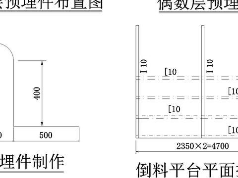  倒料平台构造示意图 