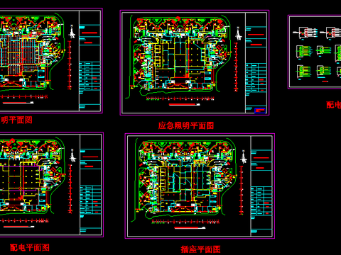  广州某商场电气CAD施工图 