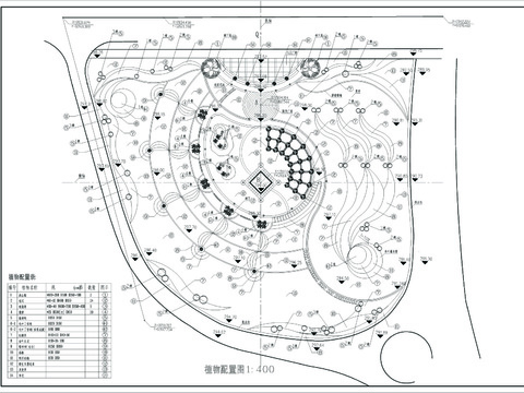  植物配置CAD施工图 
