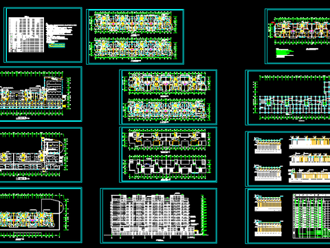  11层商住楼建筑电气设计cad施工图 