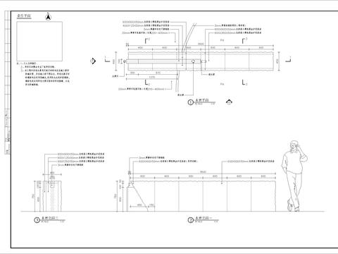  水景条石细部节点大样 
