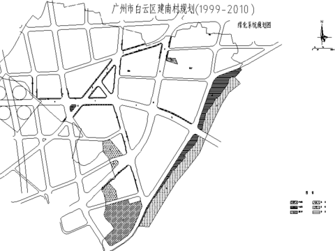  绿地系统规划CAD平面图 
