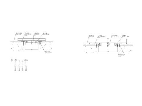  内墙变形缝cad大样图 