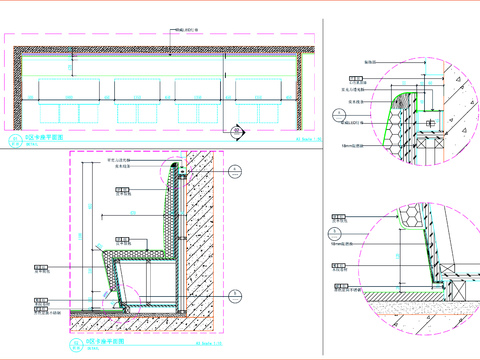  餐饮卡座 餐饮家具 卡座节点大样图 