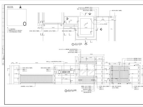  幼儿园次入口细部CAD施工图 