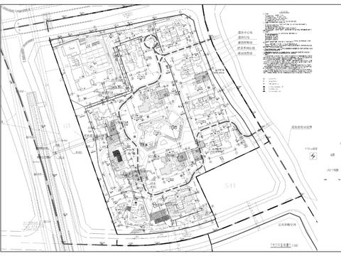  小区电气总图cad施工图 