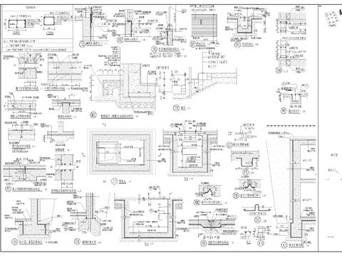  地下室通用cad大样图 