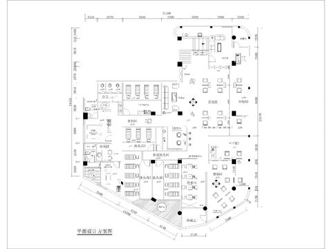  理發(fā)店 美發(fā)店CAD節(jié)點大樣圖 