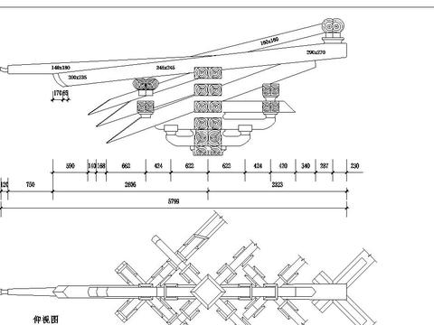  某古建施工图CAD大样 