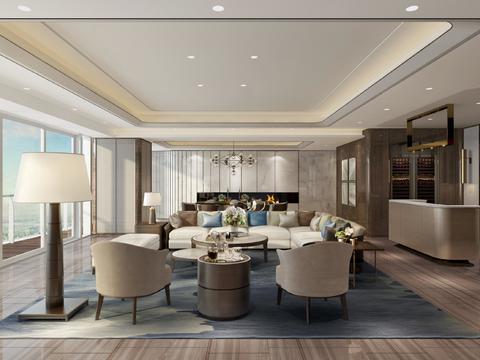  恒禾七尚户型样板房CAD施工图 