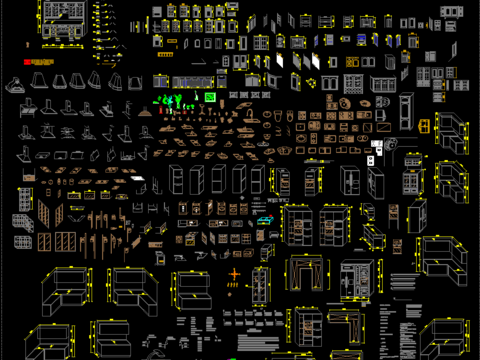  橱类标准设计cad施工图 