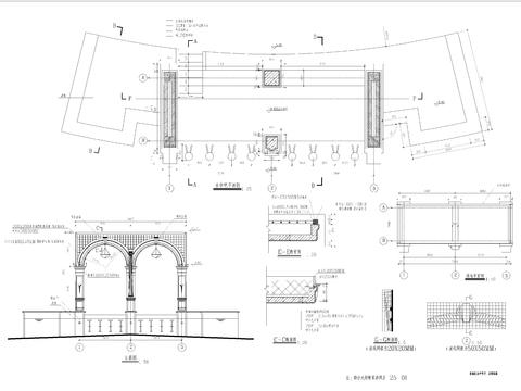  泳池区水中吧节点大样 