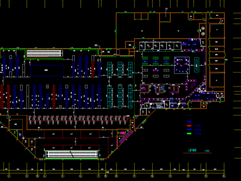  超市规划cad平面图 
