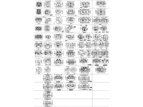  各种精美户型CAD施工图 