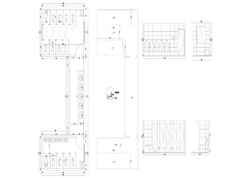  24营地集装箱cad立面图 