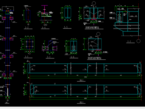  建筑节点cad详图 