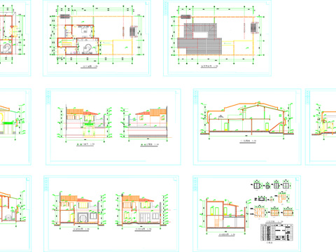  四合院建筑CAD施工圖 
