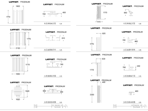  儿童户外游乐设备CAD图库 