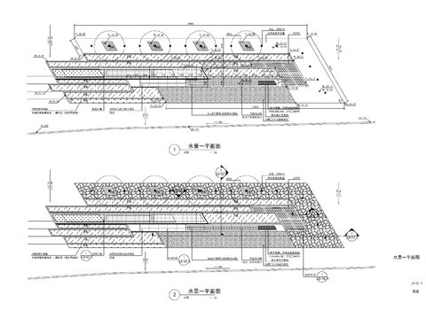  9组现代新中式镜面水景cad大样图 