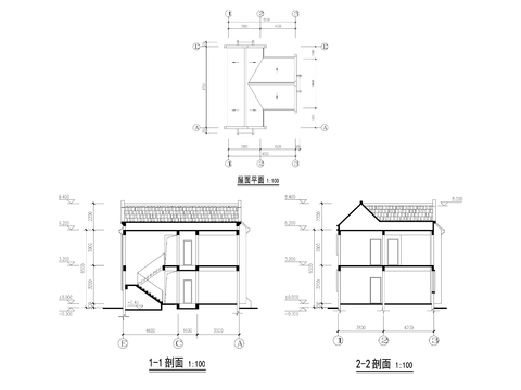  7美丽乡村CAD建筑图cad平面图 