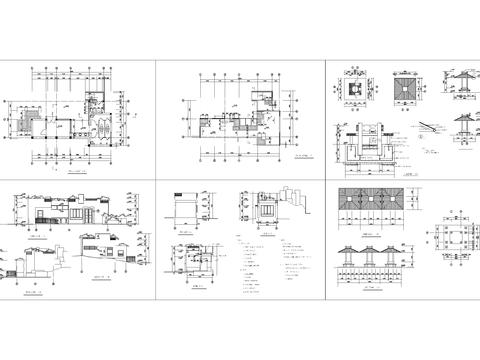  廁所管理房建筑CAD施工圖 