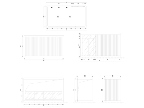  20营地集装箱cad立面图 