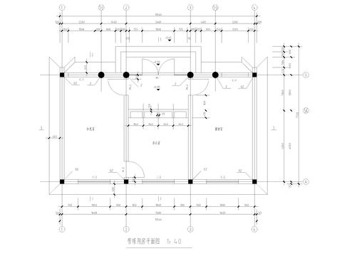  公園管理用房CAD施工圖 