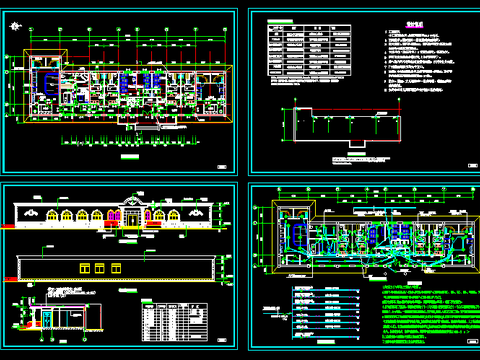  某桑拿中心cad施工图 