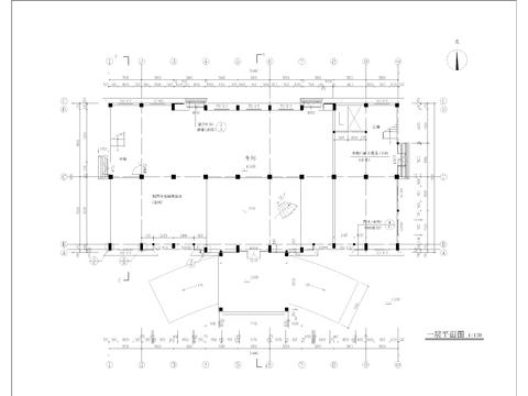  冲压车间CAD施工图 