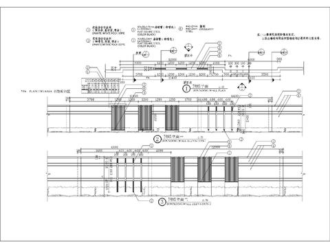  居民区围墙细部节点大样 
