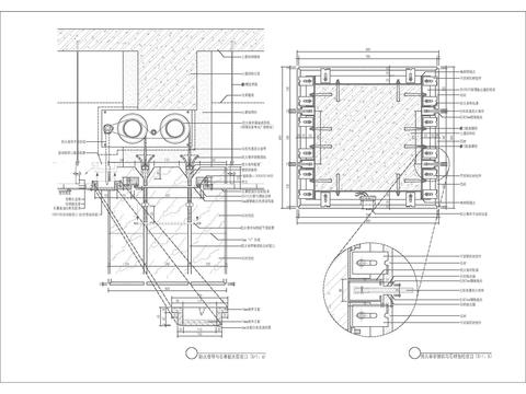  防火卷帘收口节点大样 