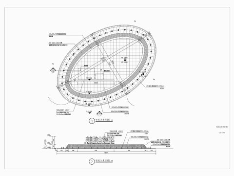  水景建筑CAD施工圖 