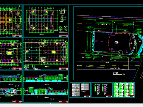  龙归商贸城cad施工图 