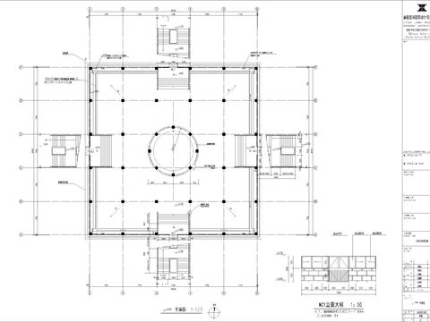  北京觀音像結(jié)構(gòu)cad建筑圖 
