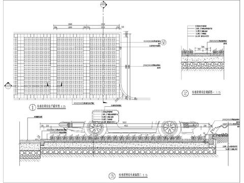  停车位做法CAD平面图 