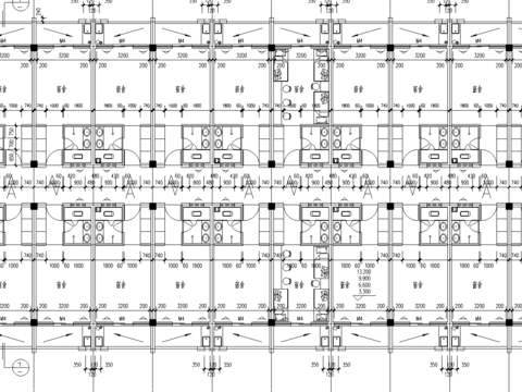  某中学宿舍楼建筑CAD施工图 