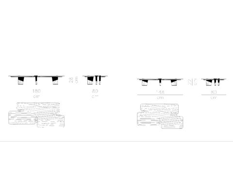  国外高端CAD模块系列之餐桌 茶几 衣柜等cad图库 