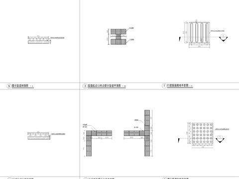  盲道 停止砖cad大样图 