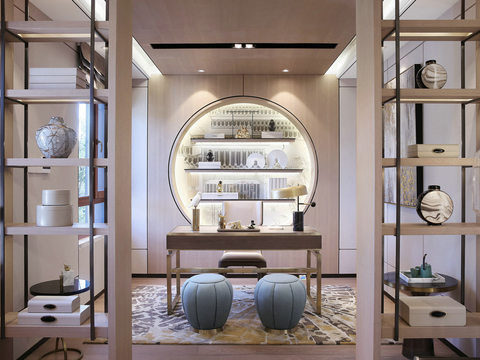  中式-亿城燕西cad施工图 