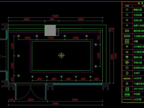  奶茶店cad水电暖通 