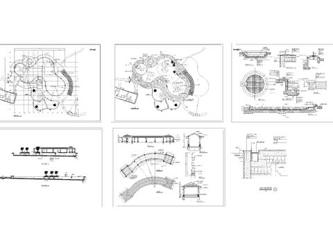  儿童成年游泳池CAD节点大样 