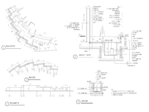  别墅庭院cad平面图 