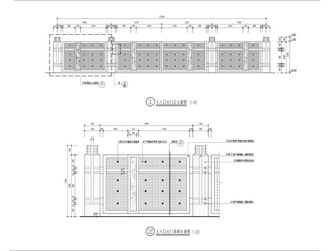  小区车库入口cad剖面图 