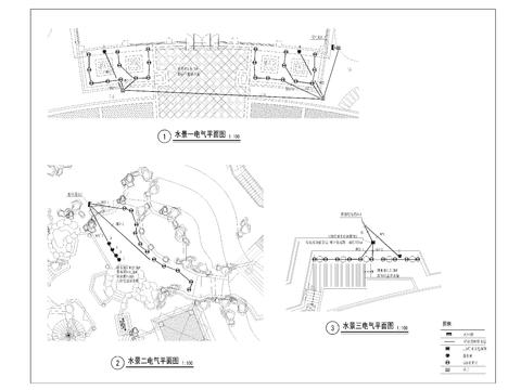  水景电气平面图 
