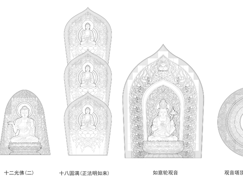  佛像 观音 莲花宝座 