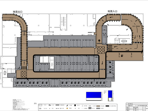  地下车库CAD平面图 