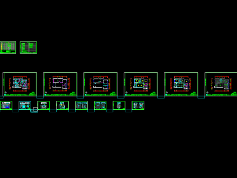  御龙湾简美客餐厅、卧室CAD施工图全套 