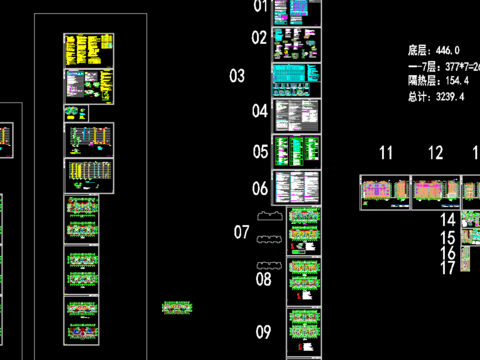  城头乡滨湖花园小区2号楼给排水CAD施工图 