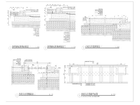  道路标准基础做法 施工图 